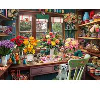 Ravensburger Rompecabezas de 1000 Piezas de cobertizo de arreglos Florales para Adultos