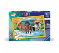 Ravensburger, número artístico de Gran Formato, Horda de Caballos, Ocio Creativo, Kit para Pintar con números, Actividad Relajante y Creativa, a Partir de 9 años, 28682, versión en francés