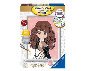Ravensburger - Número de arte pequeño formato - Hermione/Harry Potter - Ocio creativo - Kit de pintura por números - Actividad relajante y creativa - a partir de 7 años - 20013 - Versión francesa