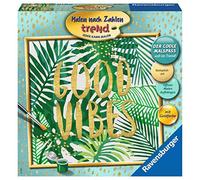Ravensburger Nummer 28795 Good Vibes números para Adultos Resultado de Pintura Gracias a los Accesorios para Artistas, Marco, Multicolor