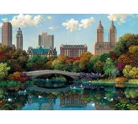 Ravensburger NY Central Park, Bow Bridge 1000 stukjes legpuzzel Ontspannende a