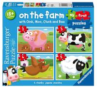 Ravensburger On The Farm, My First Jigsaw Puzzles (2, 3, 4 & 5 Piece) Educationa