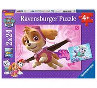 Ravensburger Paw Patrol -Puzzle 2 x 24, C (09152), Multicolor, Piezas