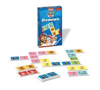 Ravensburger- Paw Patrol Regalo - 20845 - La Patrulla Canina Domino - El Conocido Juego de táctica para niños a Partir de 3 años, Multicolor