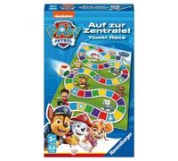 Ravensburger - Paw Patrol Tower Race, La Patrulla Canina, Juego de Viaje, Juego de Mesa, Juegos para niños +3 años, Juegos 3 años, 2 a 4 Jugadores, Version Español