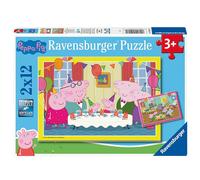 Ravensburger Peppa Pig 2x 24 Piezas Puzle Rompecabezas Story Game - Es Fiesta