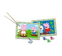 Ravensburger - Creart Junior: Peppa Pig | Pintar por Numeros Niños | Manualidades Niña 5 Años | Lienzos para Pintar Niños | Incluye Kit Pintura Niños Completo | 2 Figuras para Pintar