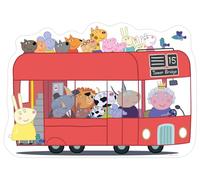 Ravensburger Peppa Pig London Bus Shaped Giant Floor Puzzle, 24pc