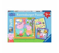 Ravensburger - Peppa Pig - Pack 3 puzzles 49 piezas