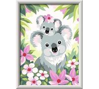 Ravensburger Pintura por números 28984 - Lindos koalas - Kit creativo para niños a partir de 9 años