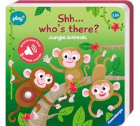 Ravensburger Play+ Infant & Toddler - Shh, Who's there? Jungle Animals My First S nd Find Sound Book: Search and find