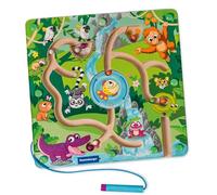 Ravensburger Play+, Laberinto magnético de Madera selvática, Juegos magnéticos para niños a Partir de 18 Meses, Rompecabezas magnético de motricidad de Madera, 34018