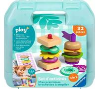 Ravensburger Play+ - Set de Actividades: Mi Primer pincho para apilar, Juguete para bebés a Partir de los 18 Meses, versión Francesa, 34062