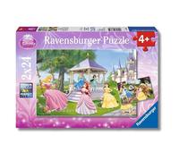 Ravensburger - Princesas Disney, Puzzle niños 4 años, 2 Puzzles de 24 Piezas