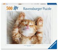 Ravensburger - Puppies Collection: Gatito soñador 500 Piezas | Puzzle 500 Piezas Adultos | Rompecabezas Adultos | Mide 49x36cm | Ideas Regalo