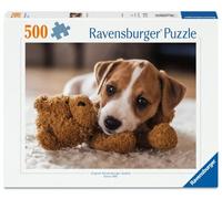 Ravensburger - Puppies Collection: Perrito y Osito 500 Piezas | Puzzle 500 Piezas Adultos | Rompecabezas Adultos | Mide 49x36cm | Ideas Regalo
