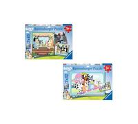 Ravensburger - Puzzle: Bluey, Puzzles Niños 3 Años o Más, Rompecabezas, 2 Puzzles de 12 Piezas, Regalos Niños 3 Años, 26x18cm