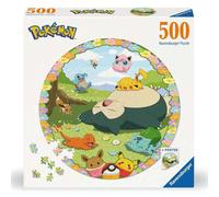 RAVENSBURGER PUZLE CIRCULAR POKEMON EN PRIMAVERA 500 PIEZAS + PÓSTER, 01131, TIENDA CON LICENCIA OFICIAL