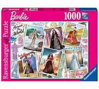 Ravensburger- Puzle de 1000 Piezas - Barbie Alrededor del Mundo Puzzle Adulto, Multicolor, 27 x 20 (16502)