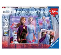 Ravensburger Rompecabezas Frozen 2 Pack 3x49 piezas 21x21 cm para niños de 5 años o más