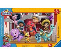 Ravensburger Puzle Infantil 05587 - Bienvenido a la Dino-Rancho - Puzzle con Marco de 15 Piezas para niños a Partir de 3 años