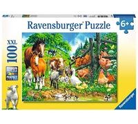 Ravensburger Puzle Infantil 10689 de la Asamblea de los Animales - Puzzle de Animales para niños a Partir de 6 años, con 100 Piezas en Formato XXL