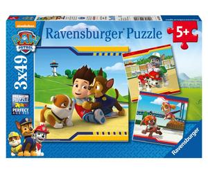 Ravensburger Puzle Patrulla canina (PAW: Héroes con pelo 3x49p)