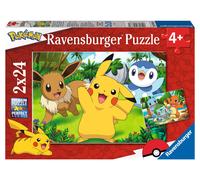 Ravensburger – Rompecabezas Pokémon Pack de 2 – 2 puzles de 24 piezas, 26,5 x 18 cm, 4+ años