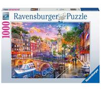 Ravensburger Puzle - Puzle de 1000 Piezas, diseño de Puesta de Sol sobre Ámsterdam, para Adultos y niños a Partir de 14 años, Color Blanco