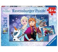 Ravensburger - Puzzel Frozen: 2x24 Stukjes (90747) NUEVO