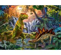 Ravensburger Puzzle 100 pièces XXL - L'oasis Des dinosaures