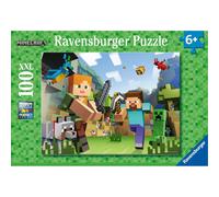 Ravensburger - Minecraft, Puzzle niños 6 años, PuzzlePuzzle 100 Piezas XXL