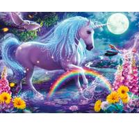 Ravensburger- Puzzle 100 Piezas XXL-Unicornio Brillante (colección de Lentejuela