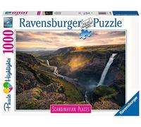 Ravensburger - Puzzle 1000 pieces - La cascade Haifoss, Islande Puzzle Highlights