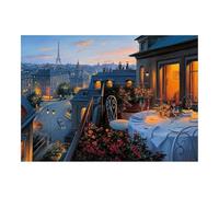 Ravensburger - Puzzle Paris: Balcón, Puzzle 1000 Piezas, Puzzles para Adultos, Puzzle 1000 Piezas Adultos, Pegamento Puzzle para Enmarcar Puzzles, Rompecabezas Adultos, Pasatiempos Adultos 70x50cm