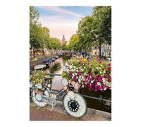 Ravensburger Puzzle 12000780 – Bicicleta y Flores en Amsterdam – 1000 piezas, 70×50 cm