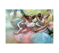Ravensburger - Puzzle Degas: Cuatro Bailarinas en Escena, 1000 Piezas para Adultos, Pegamento para Enmarcar, Rompecabezas