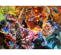 Ravensburger - Puzzle 1000 Piezas D&D Encuentros Críticos, Adultos | Puzzle de 1000 piezas inspirado en Dungeons & Dragons, con una épica escena de héroes y criaturas. Ideal para fans de D&D.