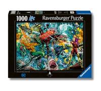 Ravensburger - Puzzle 1000 Piezas DC Collection Aquaman | Puzzle Adultos 70x50cm | Puzzle 1000 Piezas Adulto Regalar | Rompecabezas Adultos con Licencia