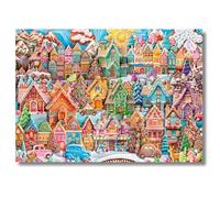 Ravensburger - Puzzle: Aldeas de Galletas de Navidad, 1000 Piezas, Puzzles para Adultos, Rompecabezas para Adultos, Regalos a Partir de 14 Años,70x50cm