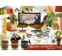Ravensburger 12000399 - Eames Design Classics - puzzle 1000 piezas - puzzle adultos y niños a patir de 14 años, puzzle design