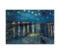 Ravensburger - Puzzle Van Gogh: Noche Estrellada, Puzzle 1000 Piezas, Puzzles para Adultos, Puzzle 1000 Piezas Adultos, Pegamento Puzzle para Enmarcar, Rompecabezas Adultos, Puzles 1000 Adultos