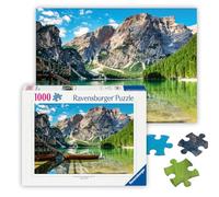 Ravensburger - Puzzle 1000 Piezas Lago Braies | Puzzle Adultos | Para Toda La Familia | 70x50 Cm | Rompecabezas Adultos | Regalo Navidad
