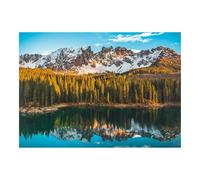 Ravensburger - Puzzle 1000 Piezas Lago de Carezza, Italia, Adultos 70x50 cm | Puzzle fotográfico de 1000 piezas, formato 70x50 cm, para adultos a partir de 14 años e ideal como regalo original.