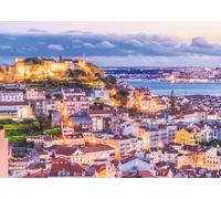 Ravensburger - Puzzle Lisboa: Castillo, Puzzle 1000 Piezas, Puzzles para Adultos, Puzzle 1000 Piezas Adultos, Pegamento Puzzle para Enmarcar, Rompecabezas Adultos, Puzzle Foto Paisaje 70x50cm