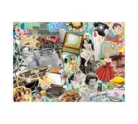 Ravensburger - Puzzle 1000 Piezas Los Años 50 | Puzzle Adultos 70x50cm | Puzzle 1000 Piezas | Rompecabezas Ilustrados
