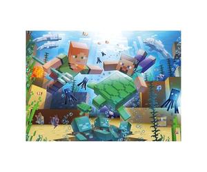 Ravensburger - Puzzle 1000 Piezas Minecraft Mosaico, Puzzle Adultos 70x50 cm