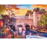 Ravensburger - Puzzle 1000 Piezas: Noche Romántica, Puente Pulteney, 70x50cm, A Partir de 14 años