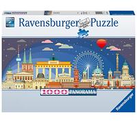 Ravensburger - Puzzle 1000 Piezas Panorama: Berlín De Noche| Puzzle Adultos | Rompecabezas Adultos | para Toda La Familia | 98x37 Cm | Regalo Adulto