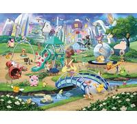 Ravensburger - Puzzle 1000 Piezas: Pokémon Breakout: Eevee y el Parque, Puzzle Adultos 70 x 50 cm, Rompecabezas Adultos, para Toda la Familia, Regalo Adulto